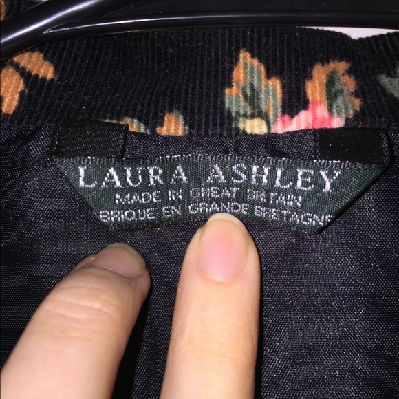 Corduroy texture flowered blazer - Picture 3 of 3